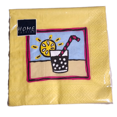 Home Fashion Lunchservett 33x33 cm 20-Pack Solig Drink 210082