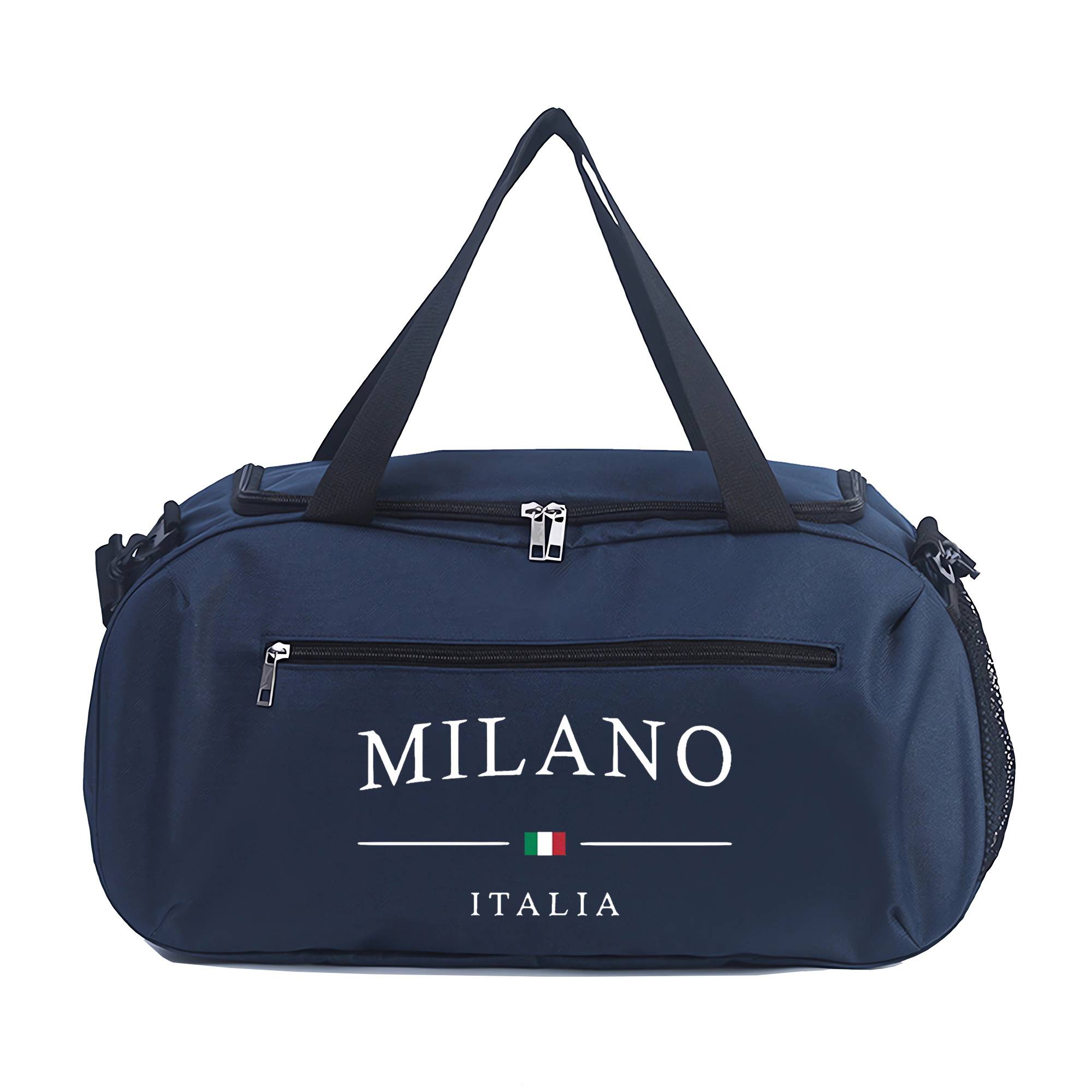 Duffel Bag With Pattern, Essential Handbag For , Reinforced Double Handles, Lightweight Oxford Fabric, Suitable For Yoga And Fitness, Machine Washable, Travel Bag