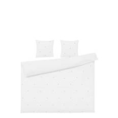 JUNA Daisy Bed Linen 220X220 cm White/Light Blue Se |Vit |220X220 cm
