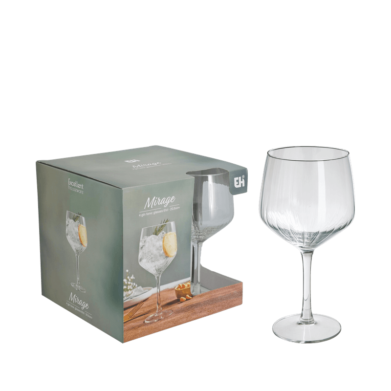 Gin & tonic glas klar 4 stk. 61 cl