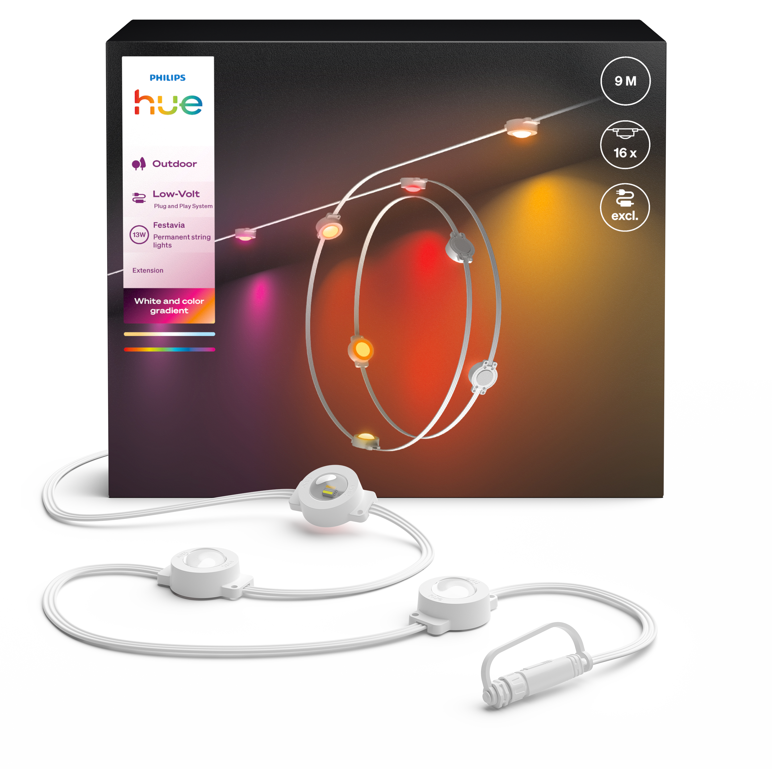 Philips Hue 929004284803 LED-slynge 1000-2000 K 9 m