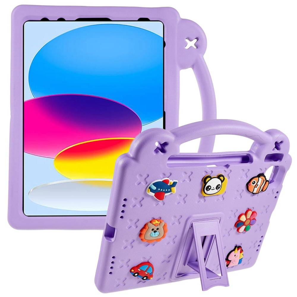 Stødsikker EVA Cover Kickstand Apple iPad 11 11th Gen (2025) lila