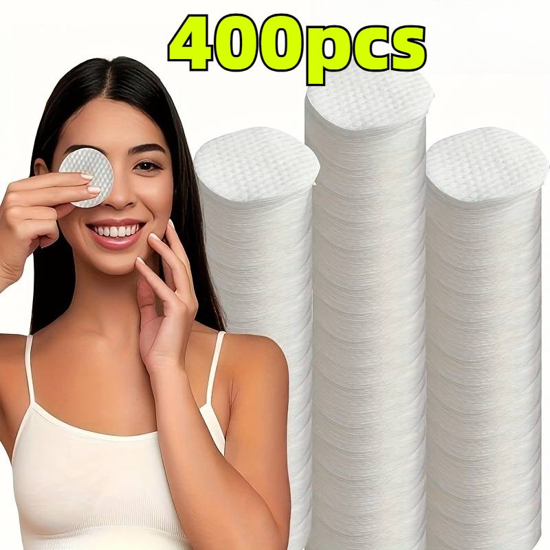 TEMU 400pcs Round Cleansing, High-quality Makeup Remover Wipes, Low-sensitivity Round Makeup, Suitable For Types, Beauty Wipes, Non-woven Cleansing Paper, Unisex!