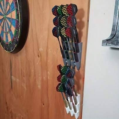 Väggmonterat dartställ med 9 platser, lämpligt för vardagsrum/sovrum/arbetsrum/bar, perfekt förvaringsverktyg för dart, utmärkt present till vårfestiv - Multifärgad (Multi-size)