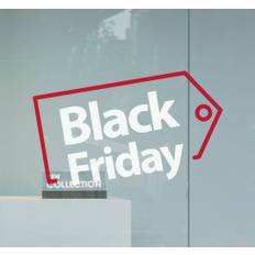 Enkel svart fredag reklam fönster dekal