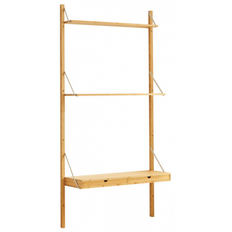 VOLL Vægreol i bambus H176 x B85 x D31,5 cm - Natur