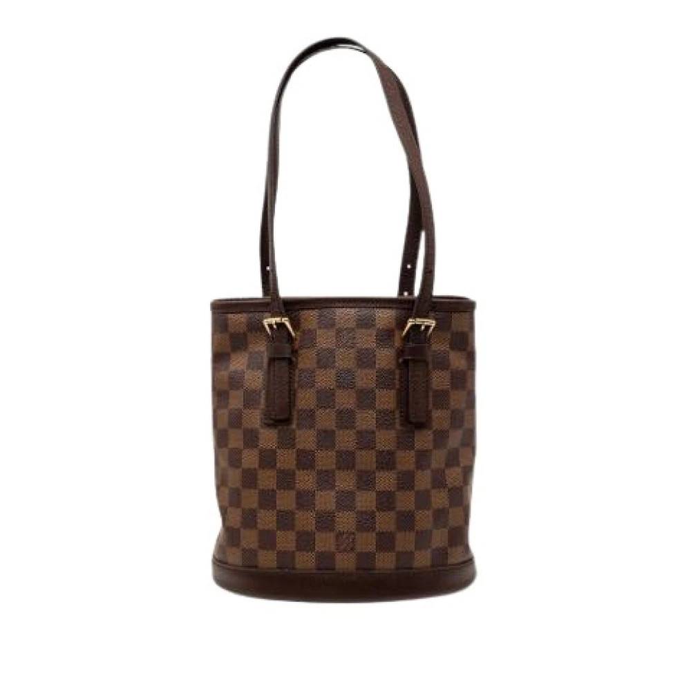 Louis Vuitton Vintage Pre-owned The Marais Bucket Bag - Vintage - Dame - Brun - ONE SIZE - Læder