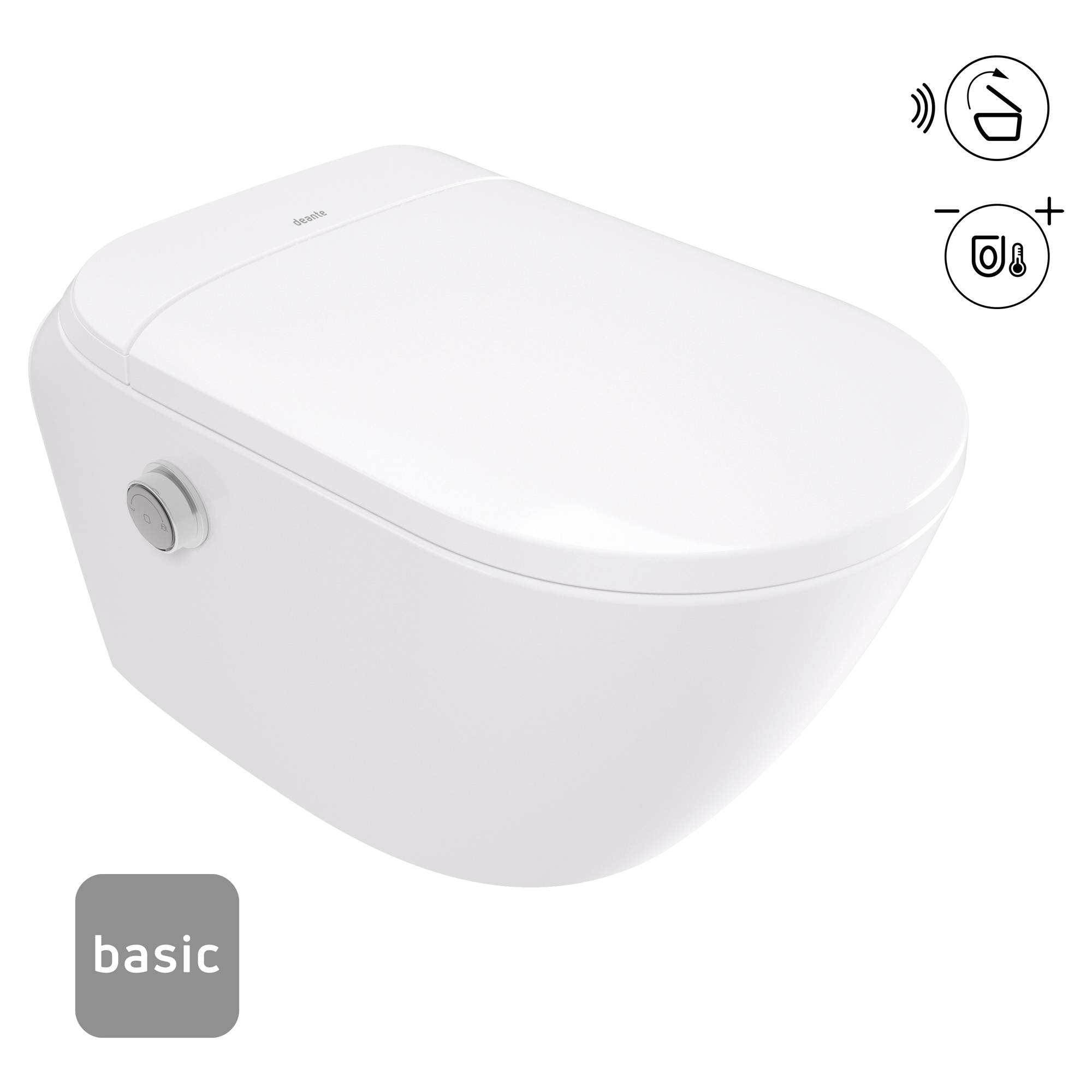 Vägghängd Duschtoalett Silia Vit Blank