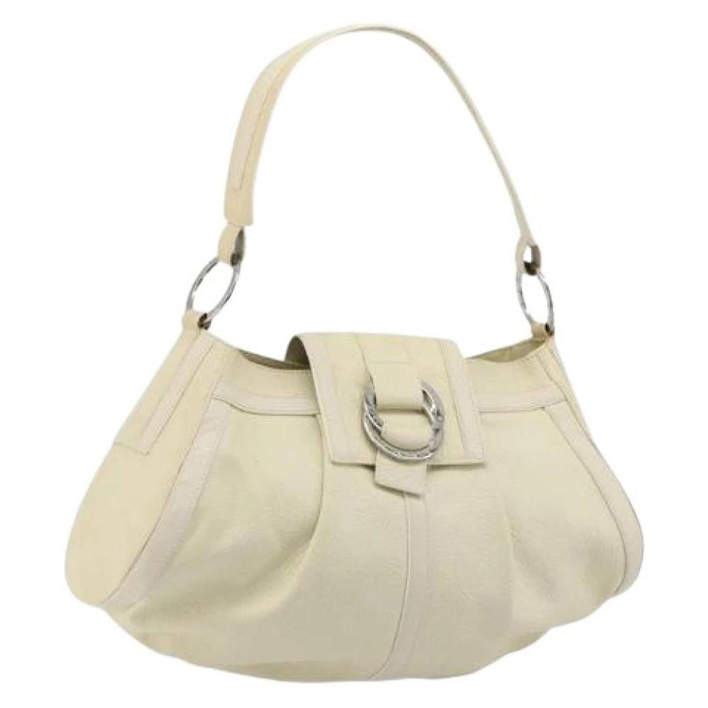 Bvlgari Vintage Pre-owned Vintage Skuldertaske - Vintage - Dame - Beige - ONE SIZE - Uld