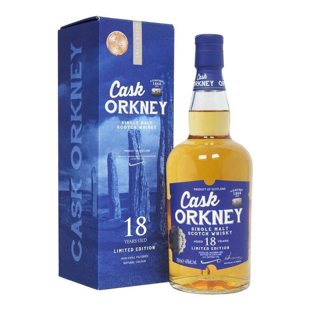 Cask Orkney 18 års Single Malt.