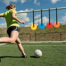 1/4 st fotbollsmål måltavla platta koner baseboll fotboll fotbollshockey skjutmål med tejp sportmål reaktiv agility träningshjälpmedel, justerbar häng - Multifärgad (röd,blå,gul,orange,Blandad,Blandade 4 typer)