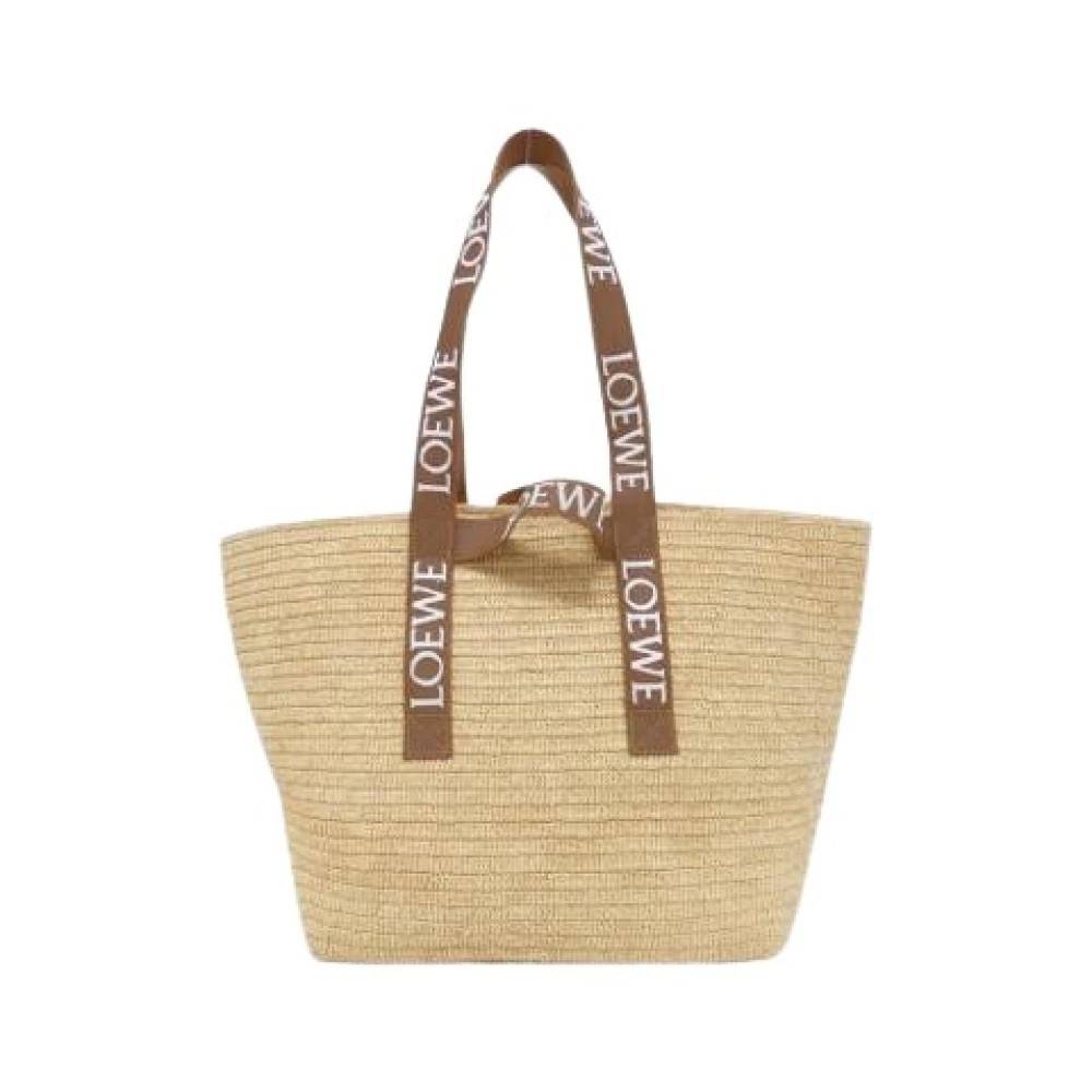 Loewe Pre-owned Pre-owned Raffia Håndtaske - Vintage - Dame - Beige - ONE SIZE -