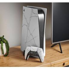 Vit marmor Väggklistermärken PS5