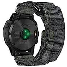 Kompatibel med Garmin, klockarmband, kamouflage, superrobust nylonsportarmband med vävd loopdesign, för Fenix/Forerunner/Approach/MARQ/quatix/D2-serien, robust ersättningsband för män, 22mm-Small