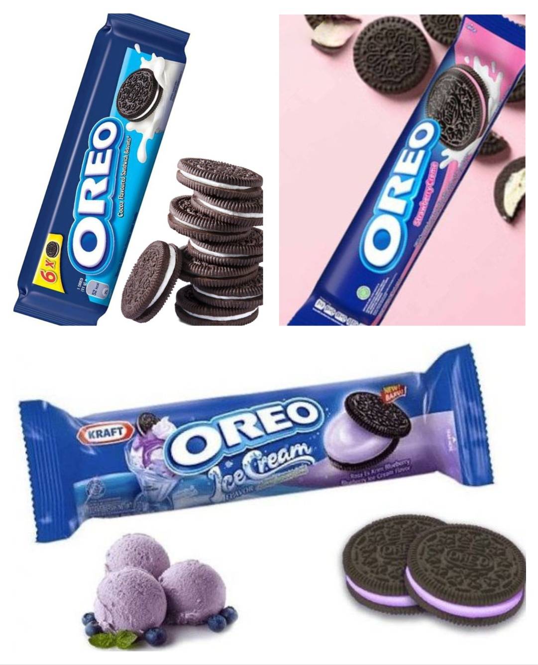 Taste Them All - Oreo Kiks - Tre Smagsvarianter - Pakketilbud