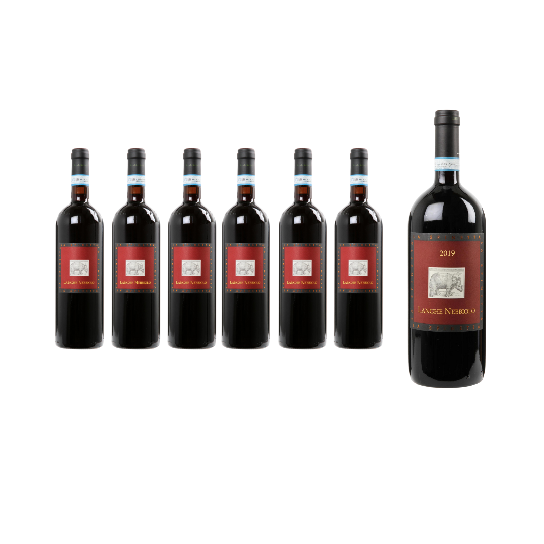 6 fl. Langhe Nebbiolo + 1 Magnum