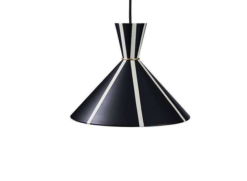 Bloom Pendel Black/White Stripes - Svart