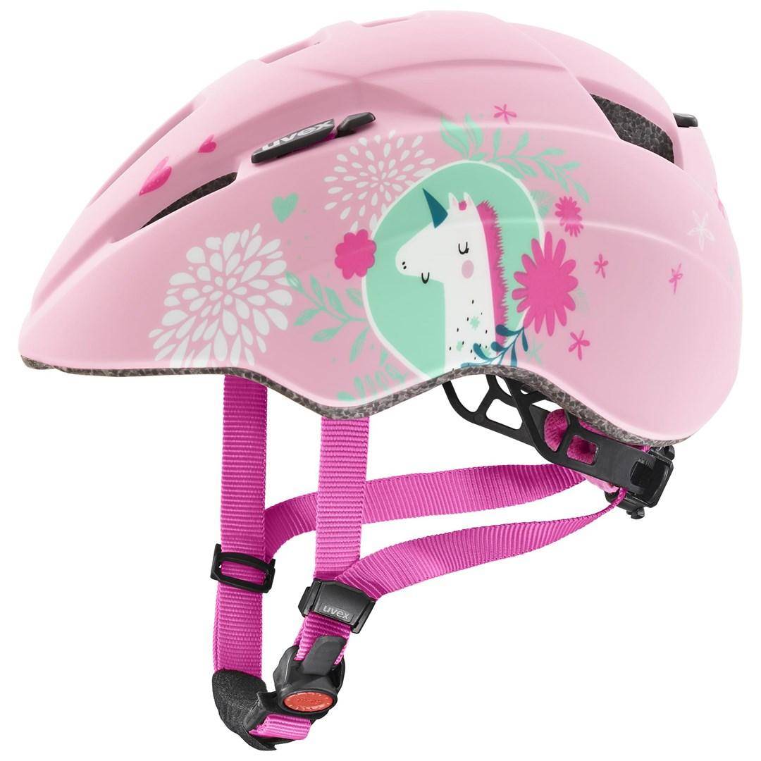 Cykelhjelm uvex kid 2 cc - pink/flerfarvet, 46-52 cm