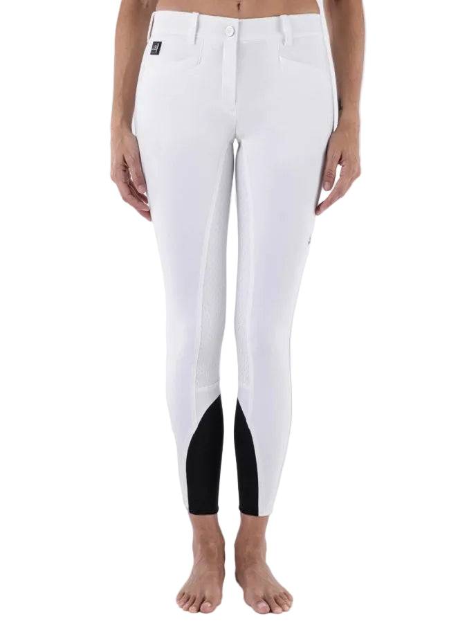 Equiline Cedar Ridebukser med Fuldgrip - Hvid - 44/40