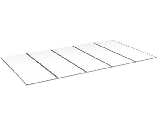 Kanalplasttak komplett HALLE Isolux bärande profiler klar 16x1050x6000 mm 5st skivor