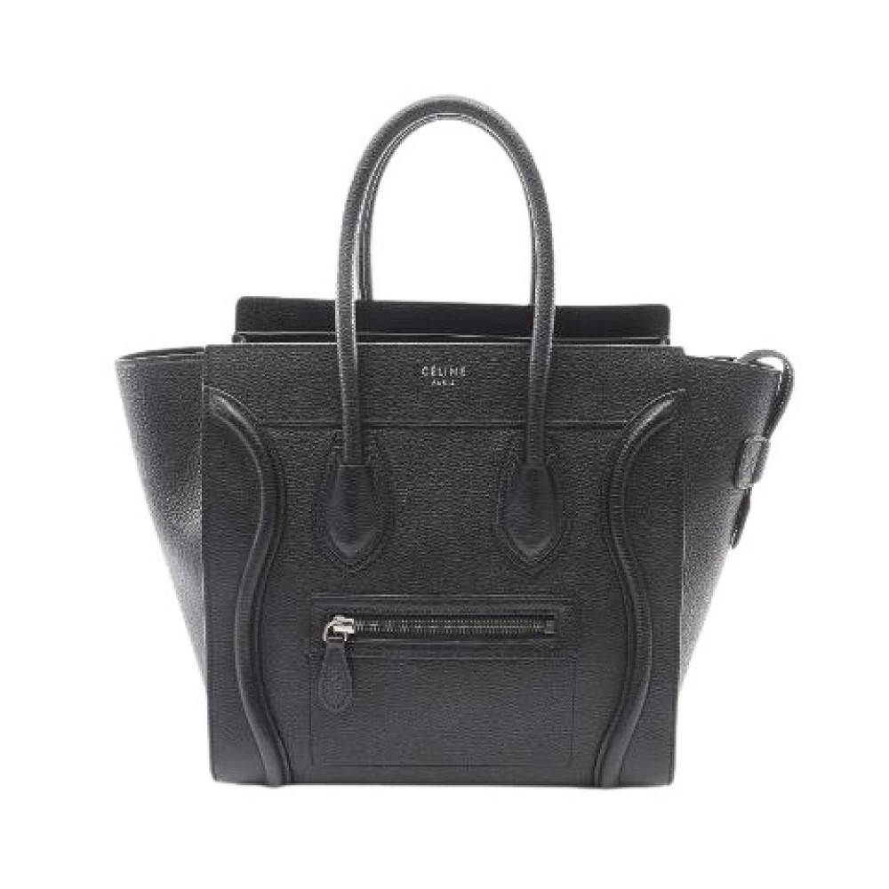 Celine Vintage - Pre-owned Luggage Micro Shopper Läder Tote Bag Vintage - Dam - ONE Size - Läder