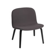 Muuto Visu loungefåtölj klädd stol Twill weave 160-Black - Svart