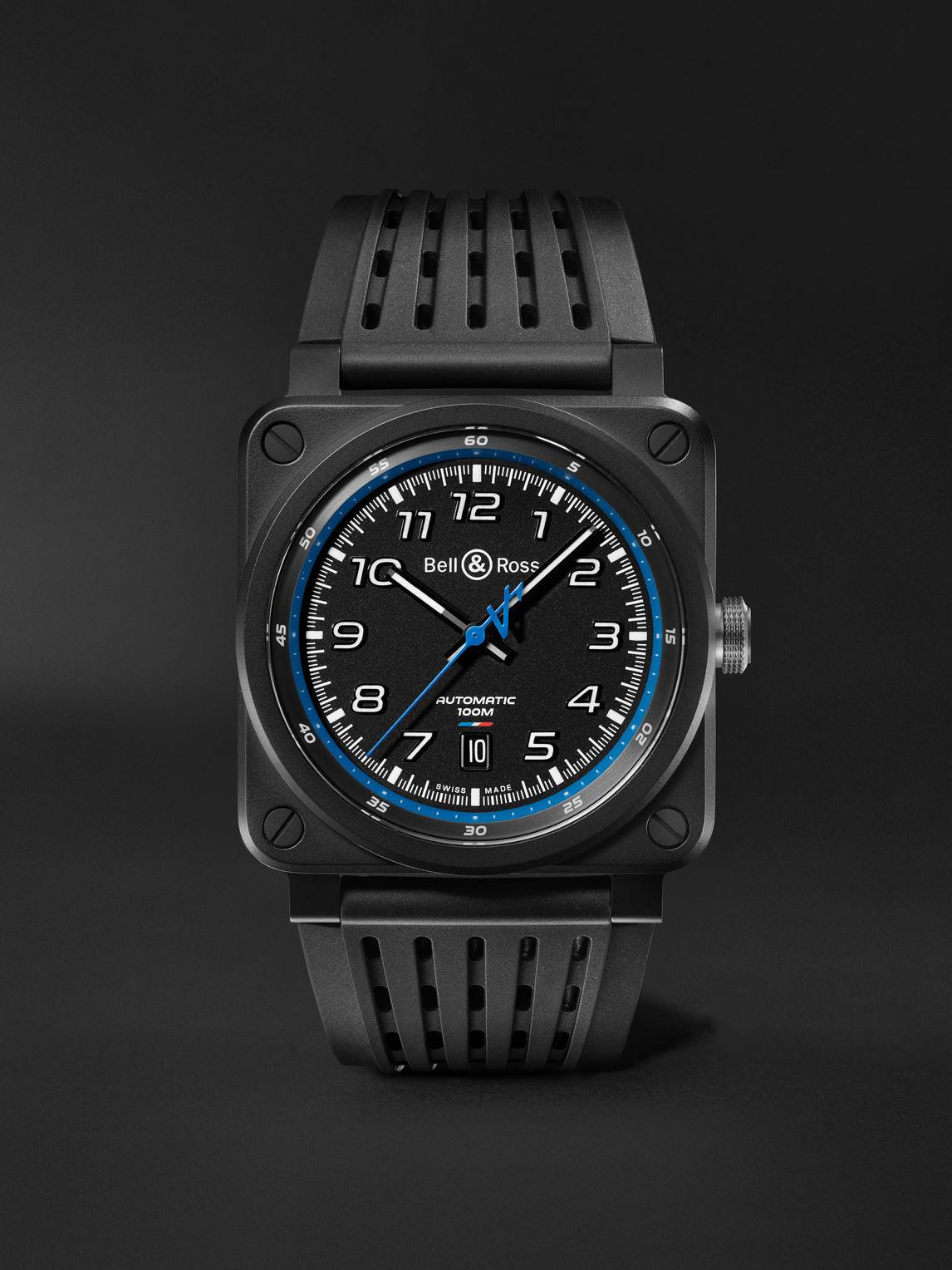 Bell & Ross - BR 03-92 A522 Limited Edition Automatic 42mm Ceramic and Rubber Watch, Ref. No.BR0392-A522-CE/SRB - Men - Black