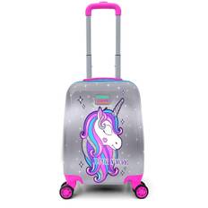 Coral High Kids Pink Silver Unicorn Mönstrad barnresväska 16728
