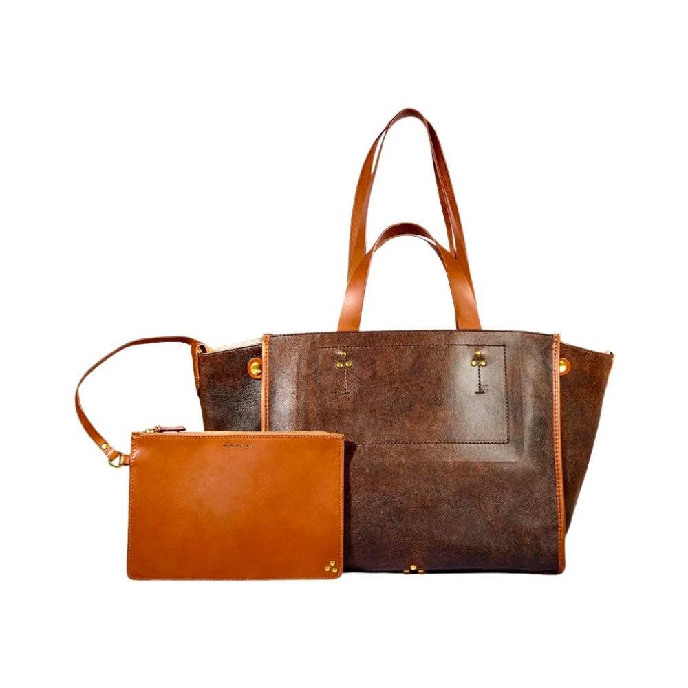 Jérôme Dreyfuss Léon M Tote Bag - Tasker - Dame - Brun - ONE SIZE - Uld