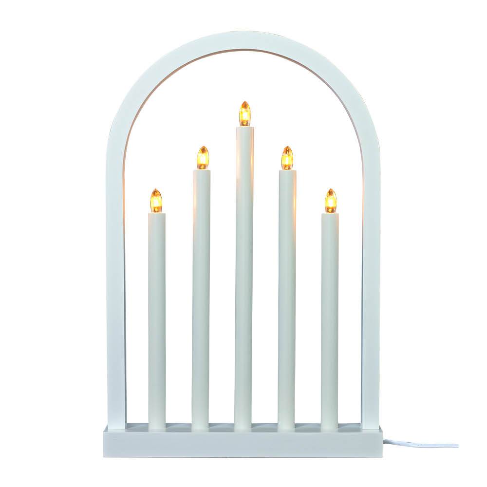 Aneta Lighting - Oslo adventsljusstake 49 cm vit