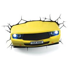 3D Muscle Car Light (Yellow)