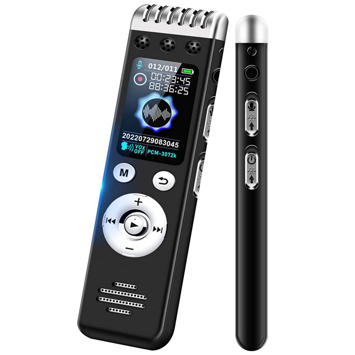 KENTFAITH 64GB Multifunctional Recorder, Active Noise Reduction Voice Recorder, Mp3 Playback, Video Playback, Suitable for Lectures, Meetings, Interviews, Classrooms, Etc.