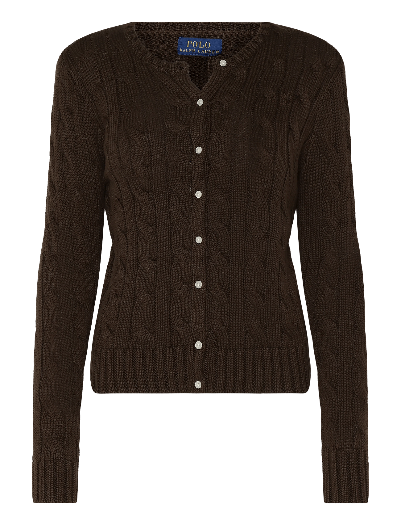 Ralph Lauren Kids 20/2 Cotton-Sweater-Cardigan - Brown - S