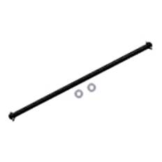 Tamiya TT-02 Upgrade Parts Aluminium Main Shaft - 1Pc Black