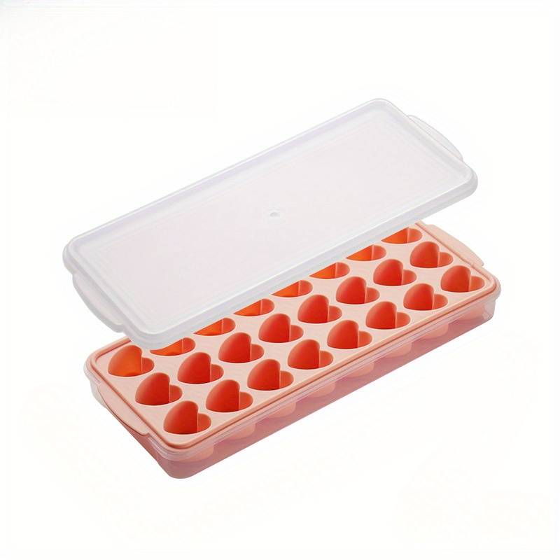 24 Grids Heart Shape Ice Mold Silicone Reusable Large Ice Ball Maker Cocktail Ice Cube Tray Mold Summer Wine Ice Cube Maker