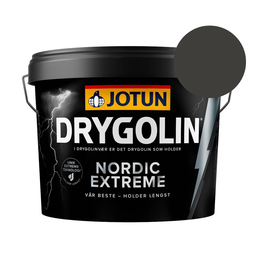 TILBUD: Jotun Drygolin Nordic Extreme 2,7 l. Farve: 0099 Sort.