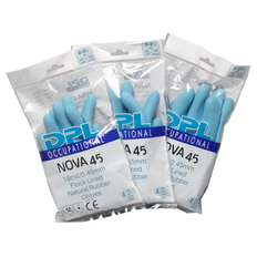 Latex handsker med velour str. 9-9,5 - 12 par