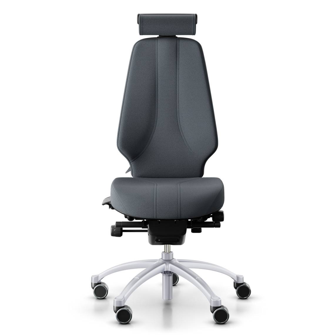 Kontorsstol RH Logic 400 Elite 24/7, Tyg Grey (Select SC60003), Nackstöd Ja, Armstöd Nej, Fotkryss Silver