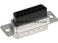 (ComputerSalg) Harting 09 67 050 4701 D-SUB sockellist 180° antal poler: 50, presskontakt 1 st.