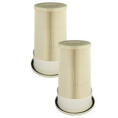 vhbw 2 x ersättningsfilter kompatibelt med Dustcontrol DC 2800, 1800, 2900 eco dammsugare – patronfilter, cellulosa/plast