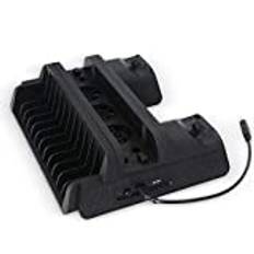 OSTENT Multi-functional Cooling Cooler Dual Charger Station Holder Stand for Sony PS4/Slim/Pro Console