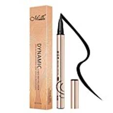 Svarta Eyeliner Pennor - Hela dagen vattentät svart eyeliner - High-Pigmented Liner Eye Cosmetic Colored Eyeliner Pennor för kvinnor