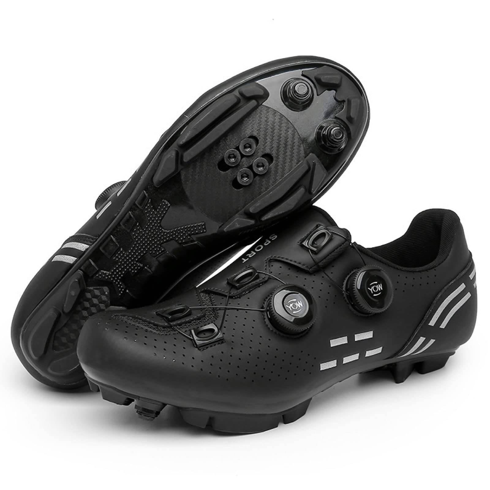 [MORYTRADE] MTB Cycling Shoes, Clipless Cycling Shoes, SPD, 26.5 cm, Black
