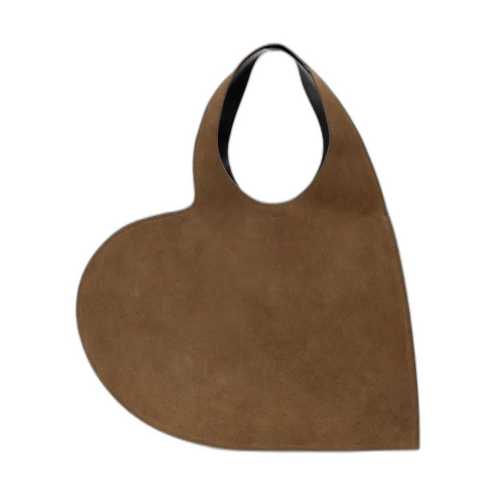 Coperni Double Heart Tote - Tasker - Dame - Brun - ONE SIZE - Uld