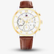 Tommy Hilfiger Mens TH-Oxford Brown Leather Strap Watch 1710726