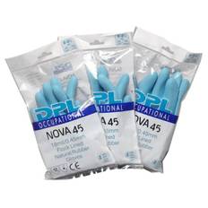 DPL Latexhandske Nova 45 str M indvendig velourisering blå