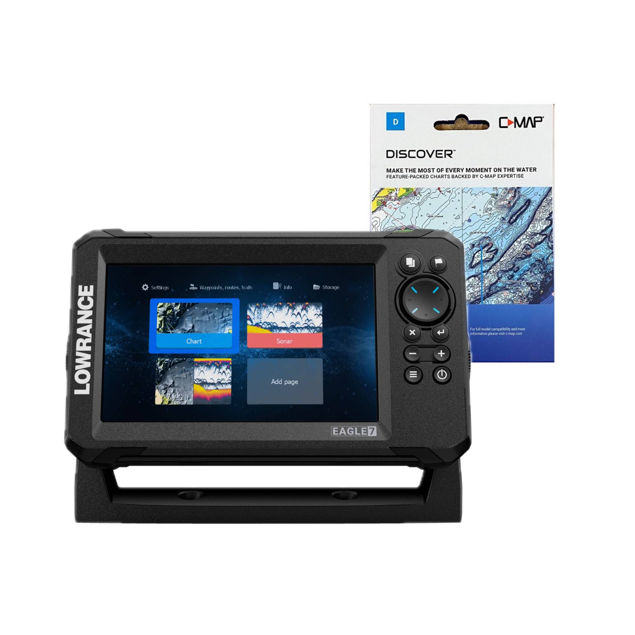 Lowrance Eagle 7 No Transducer + C-MAP DISCOVER - Västervik to Söderhamn Paketdeal