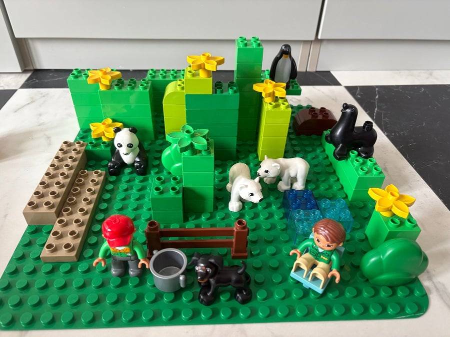 LEGO Duplo Zoo Djur och Figurer med Byggklossar