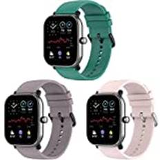 Pheant Armband kompatibelt med Amazfit GTS/GTS 2 Mini/Bip U Pro/GTR 42MM /Garmin Vivoactive 3/Venu Sq/Forerunner 245/Samsung Galaxy Watch 42MM/Watch 3 41MM/Watch Active 2,20, mm silikon ersättningsarmband