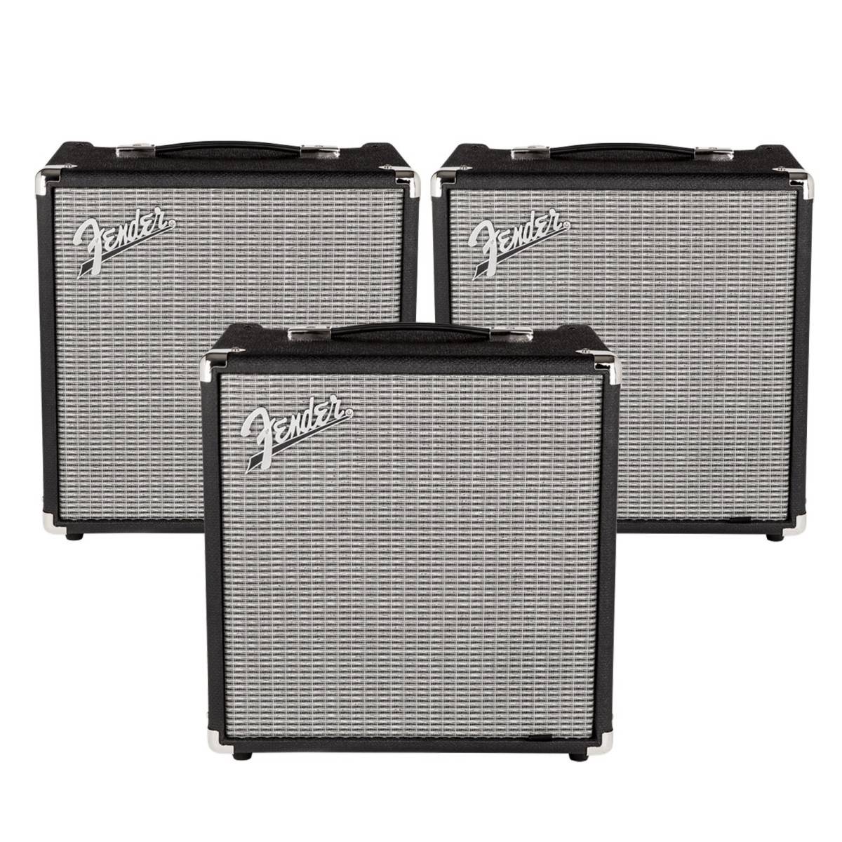 Fender Rumble 25 Bass Combo pack of 3